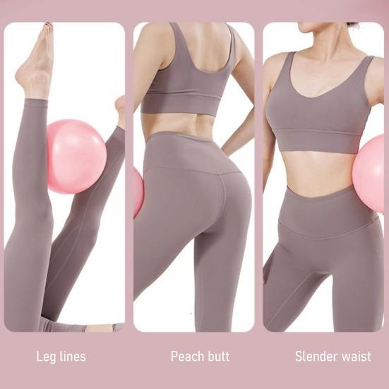 Yousheng Small Pilates Exercise Ball Pelvic Floor Muscle Barre Yoga Core Strength Physical Therapy Stability Fitness Ball Home Gym Mini Workout