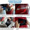 Car Headlight Tint Film Self Adhesive Vinyl Wrap Auto Light Sticker Waterproof 30x100cm Multiple Colors for Motorcycle Car