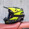 Red and Blue Downhill Helmet Off-Road Full Helmet Mountain Bike Riding Safety Helmet Unisex Bicycle Trail Helmet