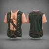 Men's Halloween Funny Letter Print Loose Fit Casual T-Shirt for Party and Daily Wear