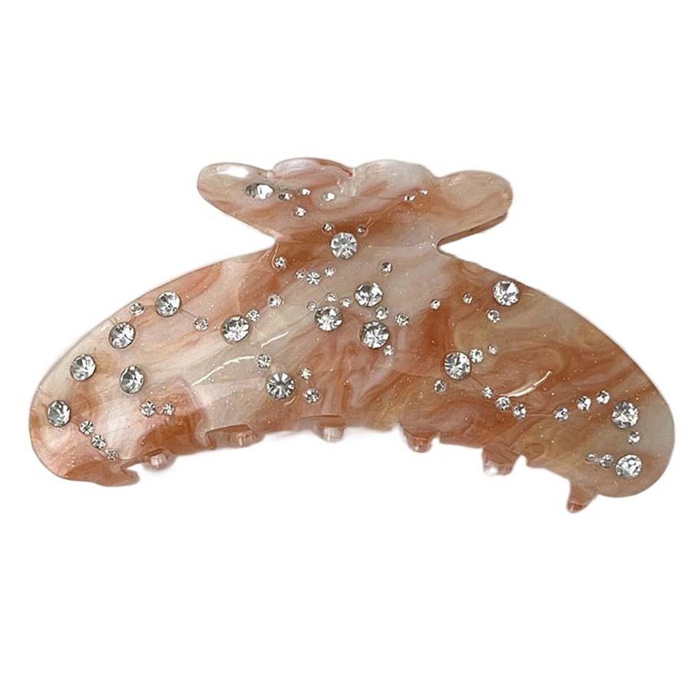 Waterproof Acrylic Rhinestone Hair Claw Korean Style Girl Hair Accessories  Gifts