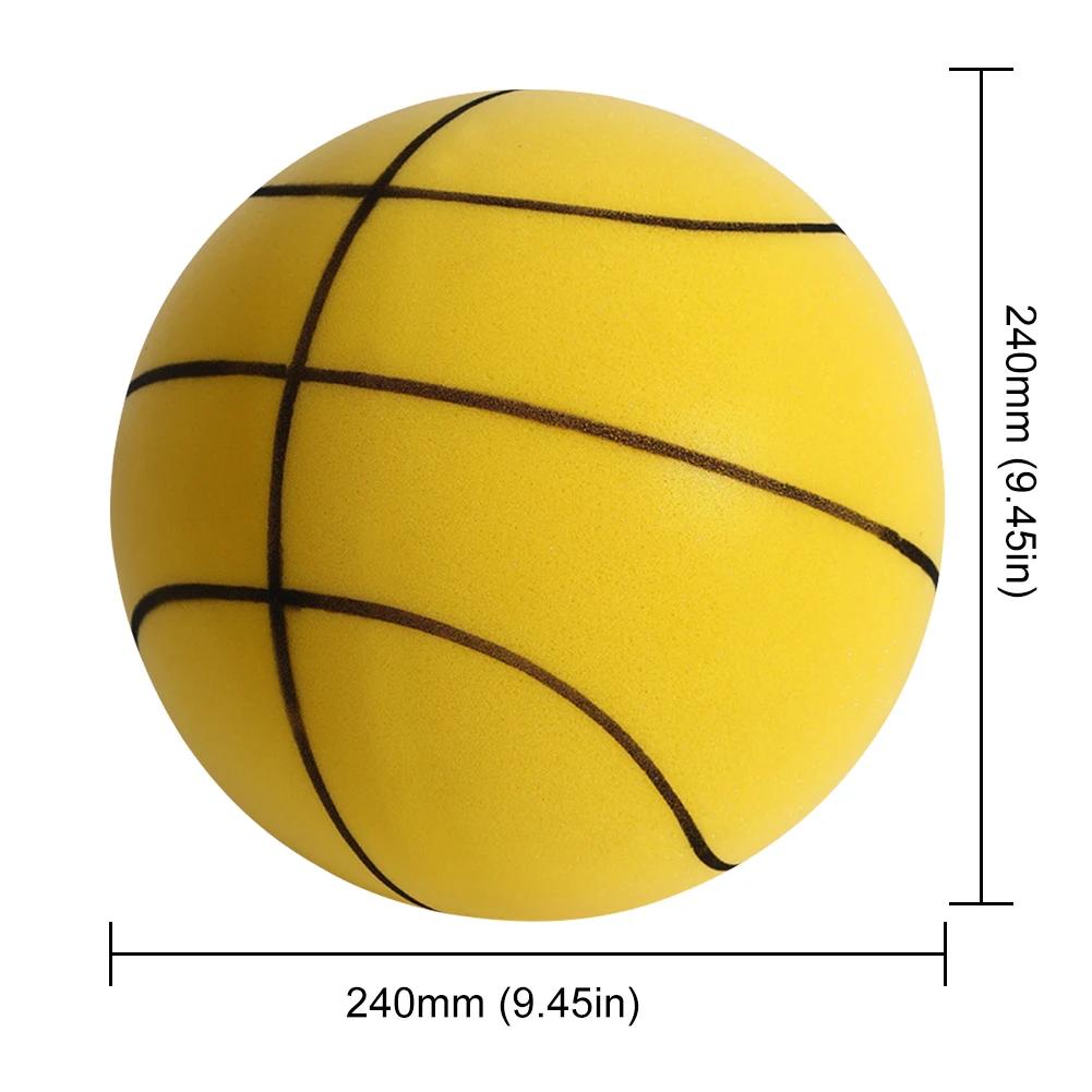 Silent Basketball Indoor Silent Foam Soccer Ball 18/21/24cm Mute Bouncing Ball Silent Basketball Ball Silent Ball Gift for Boys