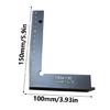 Right Angles Ruler Positioning Block Layout Tool Aluminium Square with Seat Precision Woodworking Ruler Measuring Tool