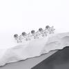 1PC Titanium Cubic Zirconia Stud Earrings Tragus Helix Piercing Internally Threaded Labret Piercing Lip Ring Jewelry for Women
