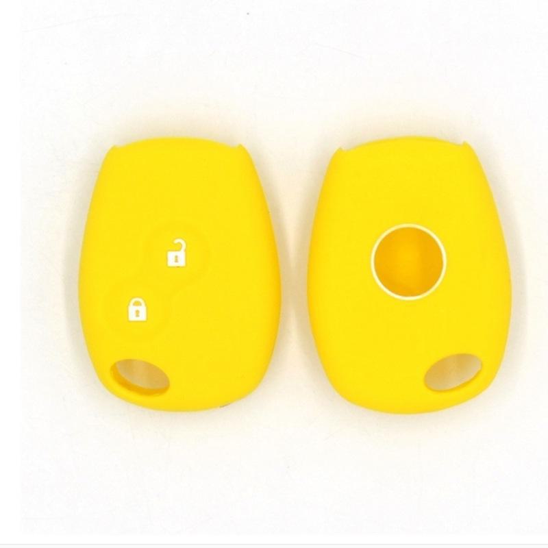 Custodia in Silicone Multicolore Smart a 2 Pulsanti per Chiave Auto Renault
