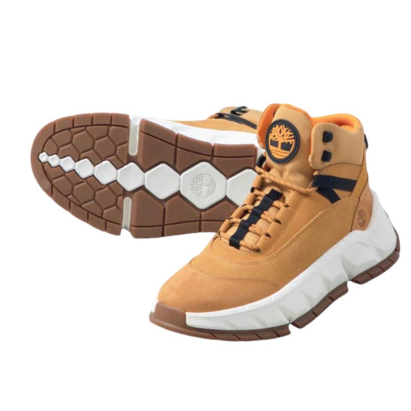 Timberland TBL Turbo Hiker Casual Comfort Support Balance High-Top Hiking Shoes Men Hiking Shoes Brown A41GUM231