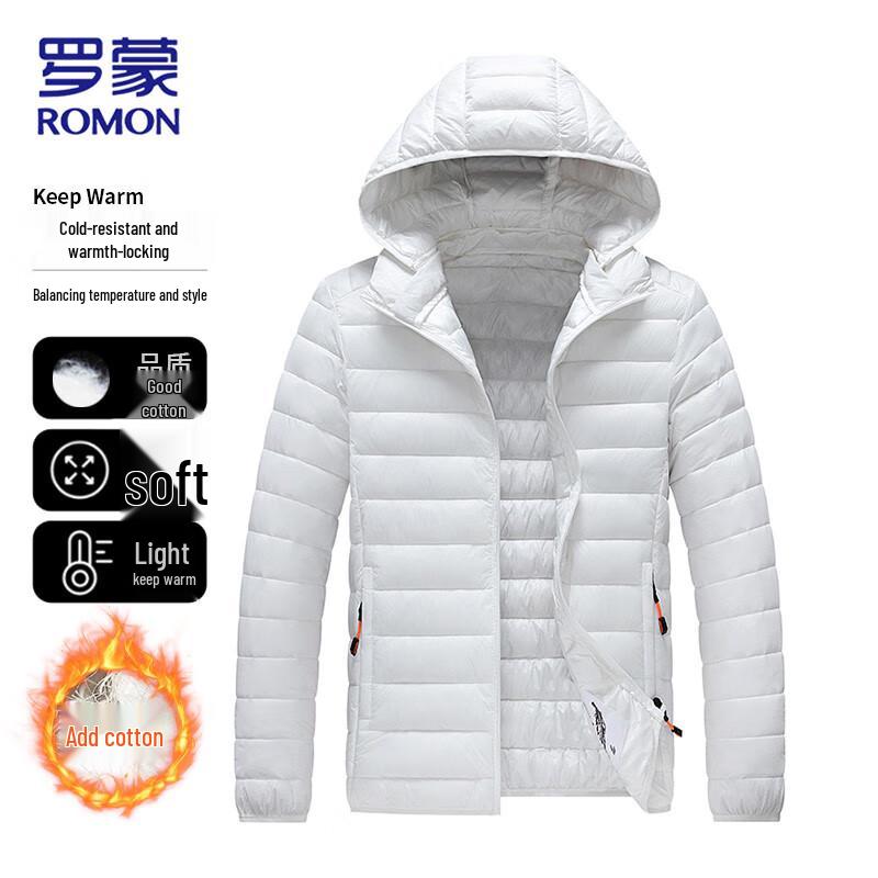 

Romon Men s Winter Padded Jacket with Detachable Hood 2XL