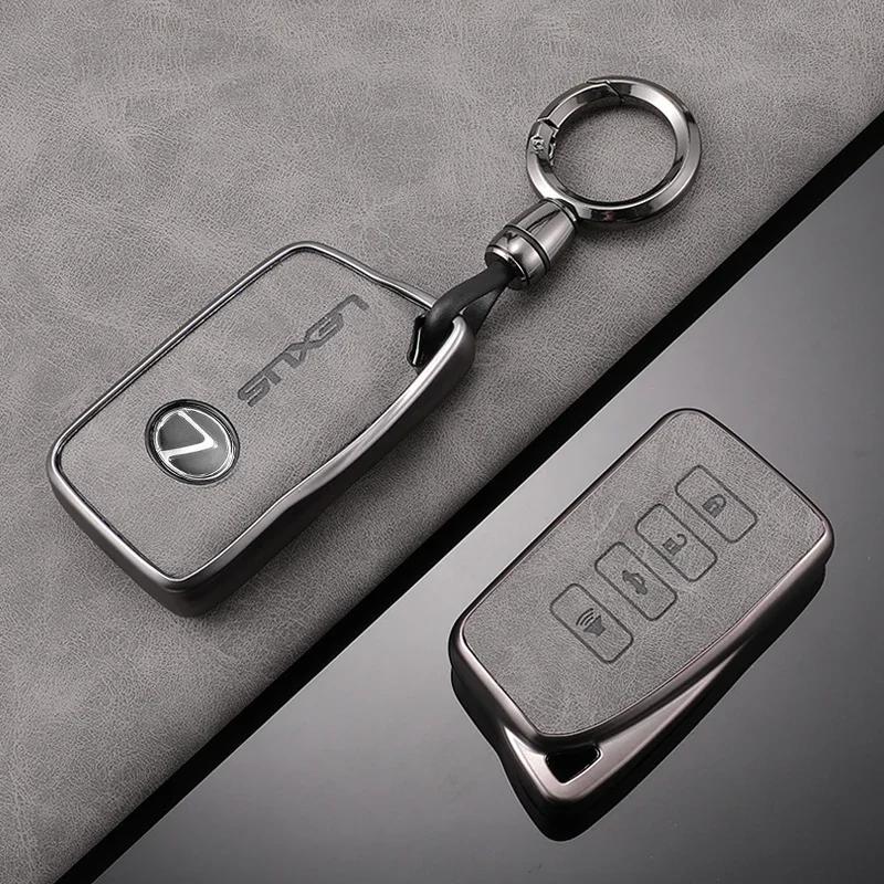 2026 Hot Interior Stickers TPU Leather Car Key Case Shell Cover Fob For Lexus NX 200 NX300H RX 350 450H ES 350 ES 300h 4Button P PS3