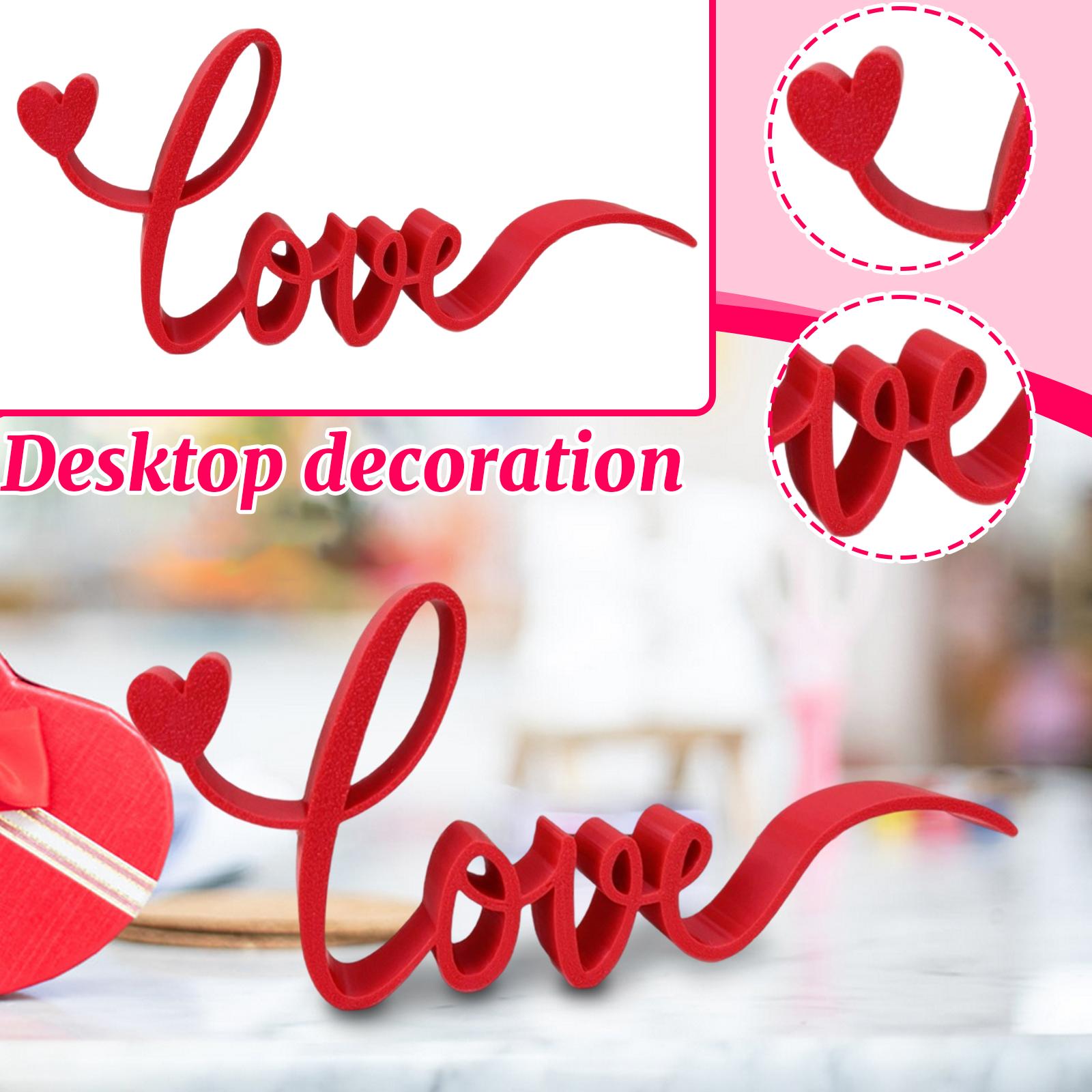 

LOVE Letter 3D Printed Ornament One Size