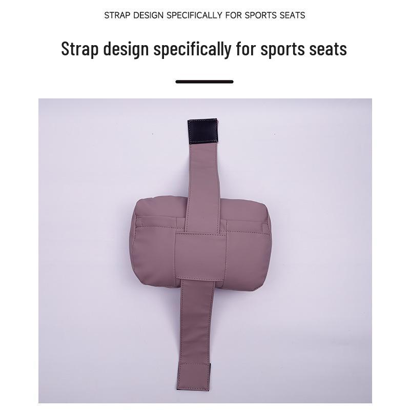 Car Headrest Neck Support Pillow, Artificial Leather Backrest Cushion, Car Accessory