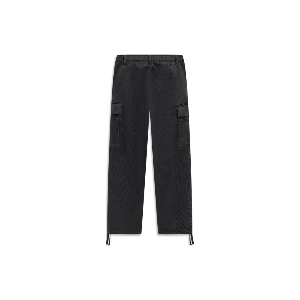 Li Ning Casual Pants Men's Black Moderate Straight Fit Pants AKXT697-2