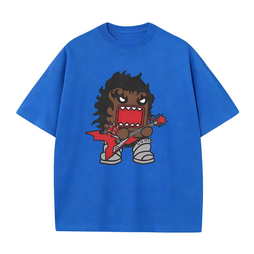 Domo Kun Funny Meme T Shirt Unisex Women Gothic Metal Rock Style Tshirt Unisexs Punk Oversized Short Sleeve Tshirts Unisex Streetwear