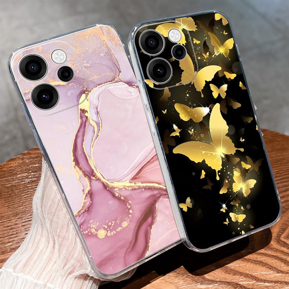 For OPPO Reno 15F 15 Pro Cases Brilliant Flower Kitten Fall Prevention Portable Clear Back Cover For reno15pro reno15f Funda