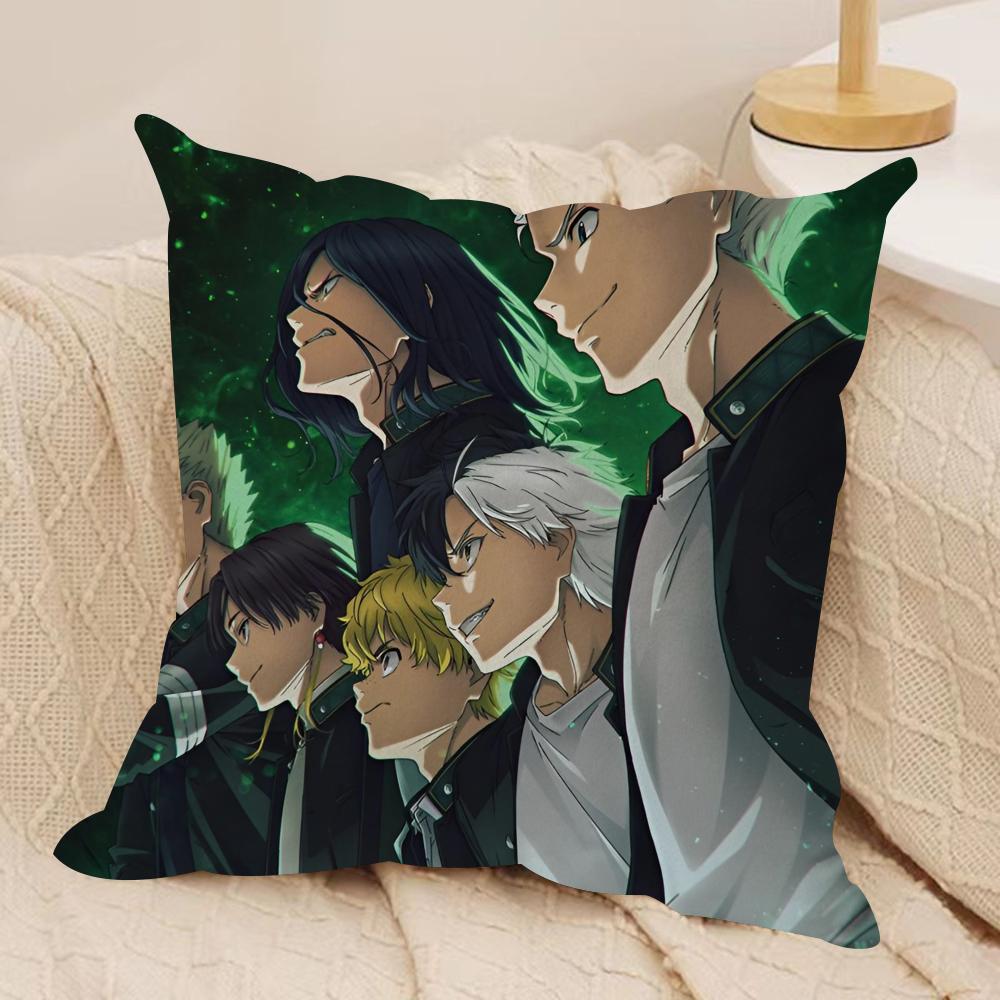 Anime WWIND BREAKERS Cushion Cover Pillowcase Ultra Soft Skin Friendly Fabric Cloud Like Comfort Concealed Zipper