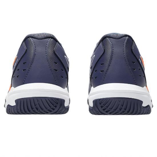 Asics Gel Rocket 11 Indigo Fog Arancione Nova Scarpe da Ginnastica da Uomo Blu 1071A091-500