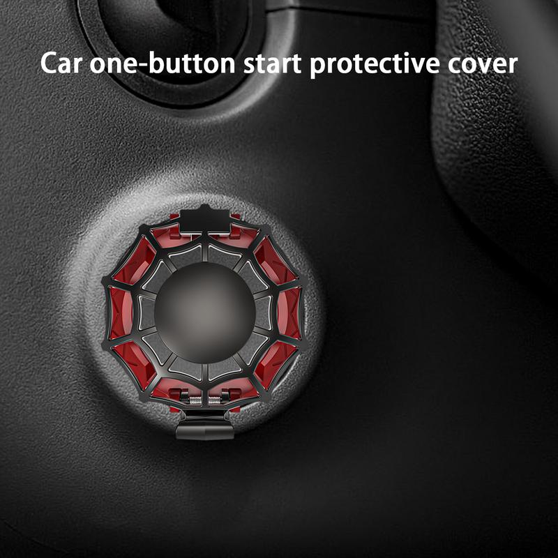 Push To Start Button Cover Spider Web Push Start Button Cover Ignition Button Cover Car Engine Push To Start Button Cover For