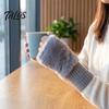 Functional Flip Gloves for Phone Use 1 Pair Fingerless Gloves, Winter Warm Half Finger Mittens, Mittens Cold Weather Soft Fuzzy Fleece Thermal Driving