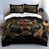 Fierce tiger's bold roar. Bedding sets Duvet covers Pillowcases(1* Duvet Cover 2* Pillowcases without duvet insert)