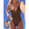 Vlněný bodový camisole Jednodílné plavky Zeštíhlující Sexy bikiny Dovolená Pláž Horké ženy