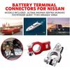 Battery Terminal Connectors(1 Pair), Positive & Negative Auto Battery Cable Terminal Top Post With Plastic Bottoms,Automotive Accessories Universal