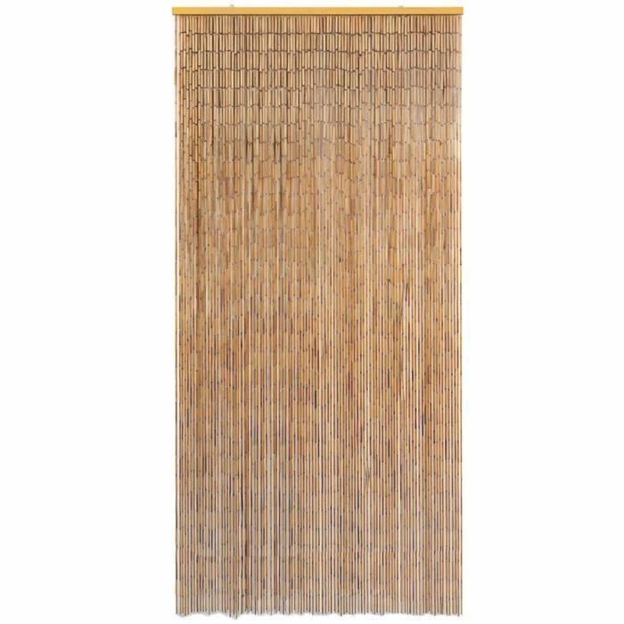 VidaXL Rideau de porte contre insectes Bambou 100 x 220 cm