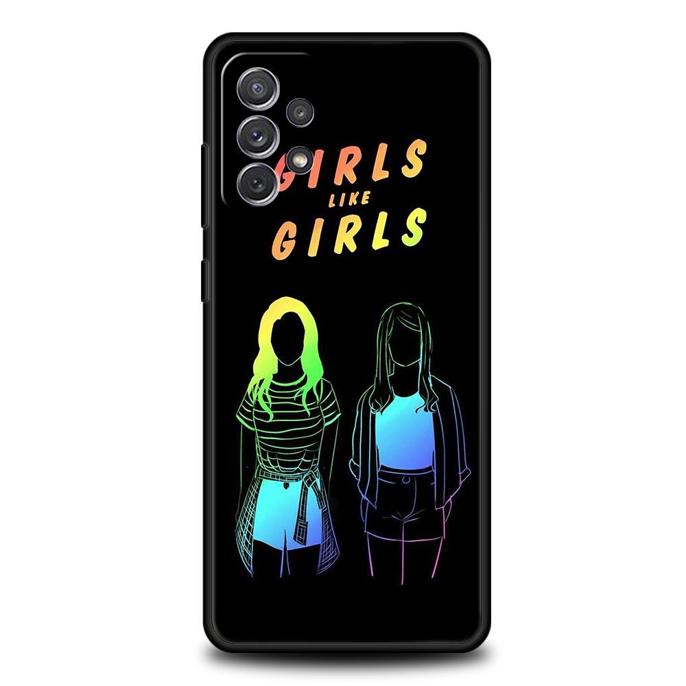Gay Lesbian Rainbow Pride Phone Case for Samsung Galaxy A55 A35 A17 A07 A15 A13 A25 A51 A71 A72 A73 A32 A52 A52S A41 5G Soft TPU