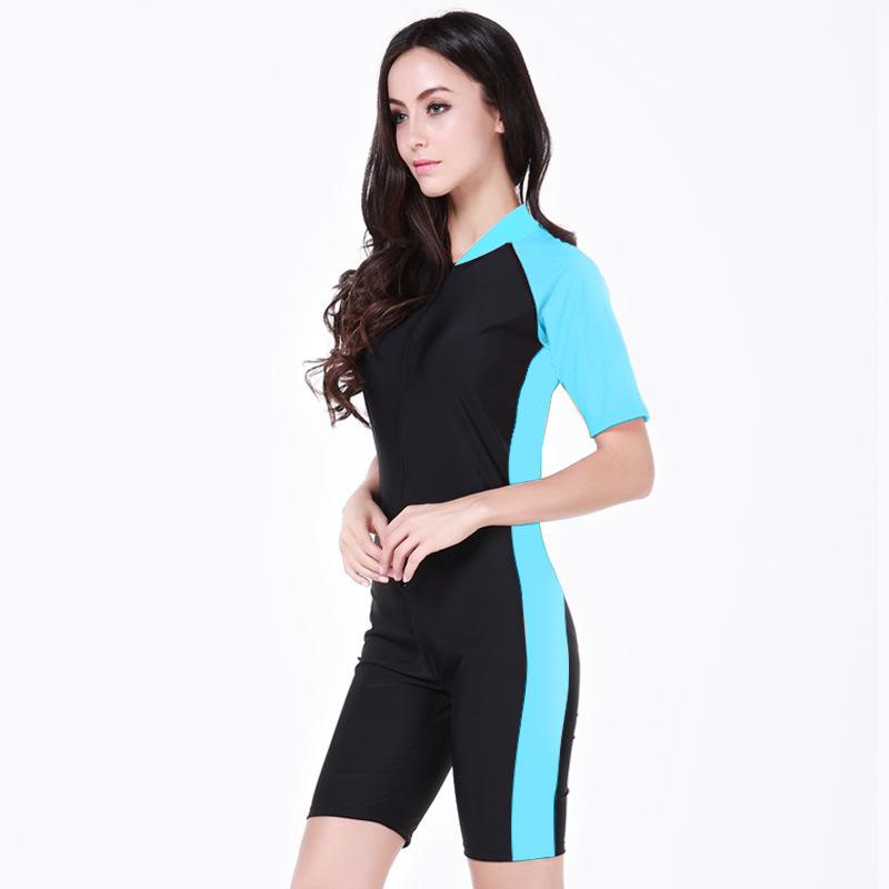 Short Sleeve Wetsuit Men's and Women's One-piece Sunscreen Suit Explosive Wetsuit Couple Swimsuit