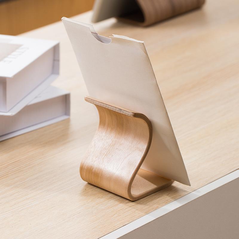 Tragbarer Holz-Handyhalter Fauler Ständer Einfacher Desktop Kreativer TV-Video-Ständer Handyhalter