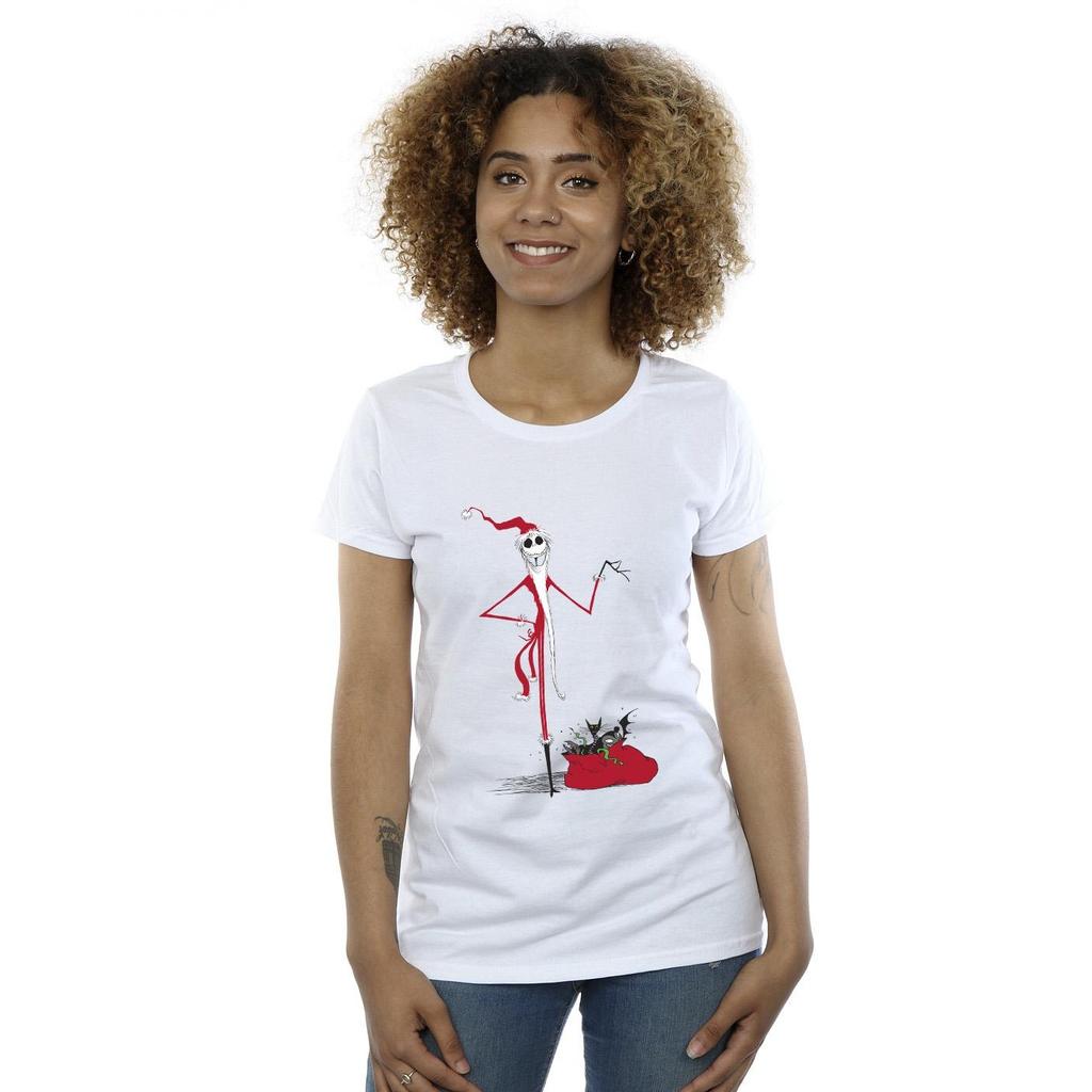 The Nightmare Before Christmas Womens/Ladies Christmas Presents Cotton T-Shirt