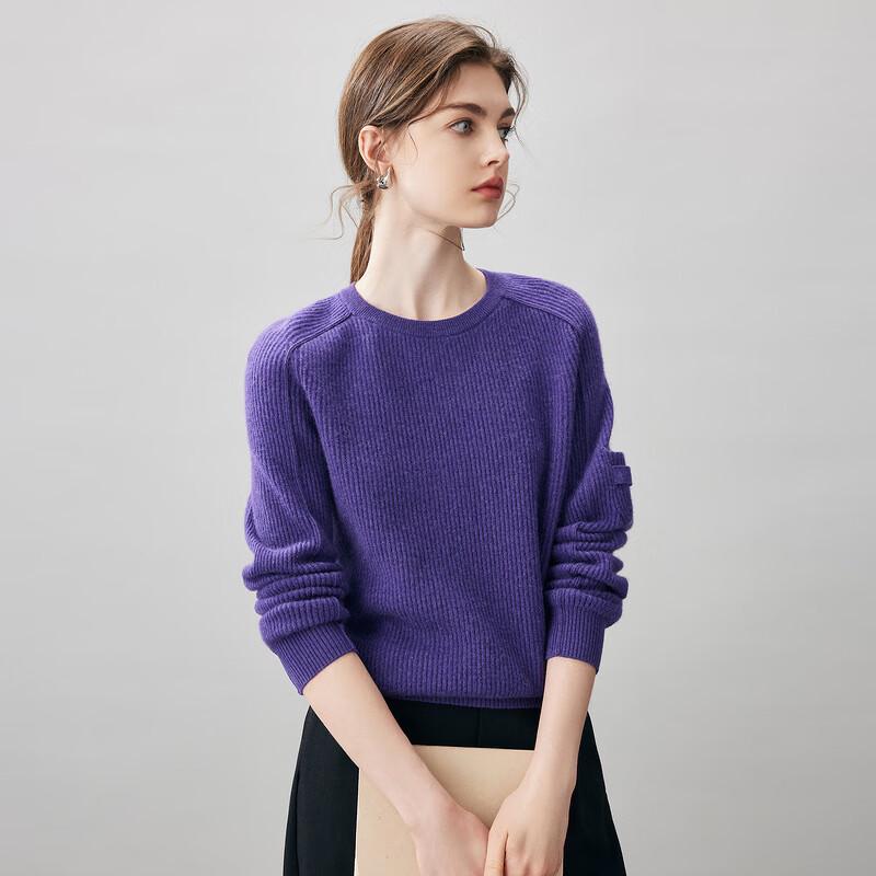 Kemeng Boka Women's 100% Cashmere Crew Neck Sweater