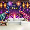 1 Piece Diwali Festival Lantern Festival Celebration Party Banner Background Decoration Multi Functional Celebration Banner
