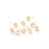 Zircon Stud Earrings, Earneedle Claws, Drills With Hanging Accessories Diy Handmade Versatile Earrings Materials