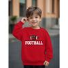 Kids Sweatshirt American Football Themed Print - Crewneck Sweatshirt - Sporty Casual Trendy Fashion