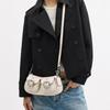 Coach Ashton 25 Silver Finish Detachable Shoulder Strap Zipper Closure Leather Shoulder Bag Medium Women shoulder bag Chalk CM079-SVHA