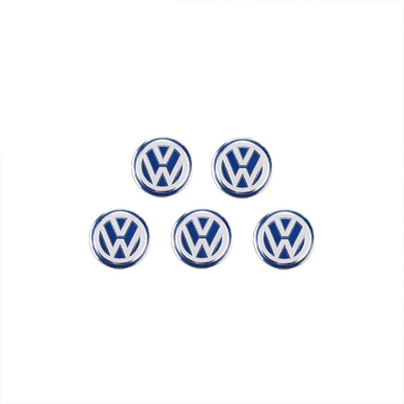 

2026 Hot For Volkswagen VW Car Remote Key Emblem Sticker Aluminum Keys Decoration Decal For VW Polo Passat B5 B6 B7 T4 T5 Golf 4