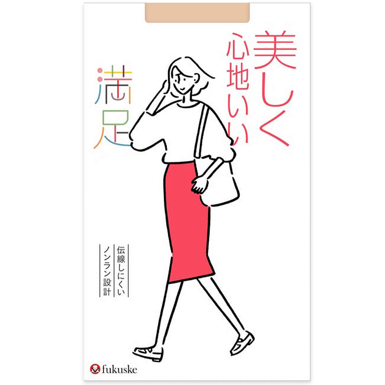 Satisfying Stockings Beautiful and Comfortable Nude Beige fk050 [Fukusuke] - J (535) M-L