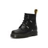 Dr. Martens 1460 Couro Moda Simples Botas Curtas de Cano Médio Botas Unissex Preto 26959001