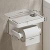 Rostfreier Toilettenpapierhalter Wandmontage Doppelrollenhalter Moderner Taschentuchhalter Badezimmer