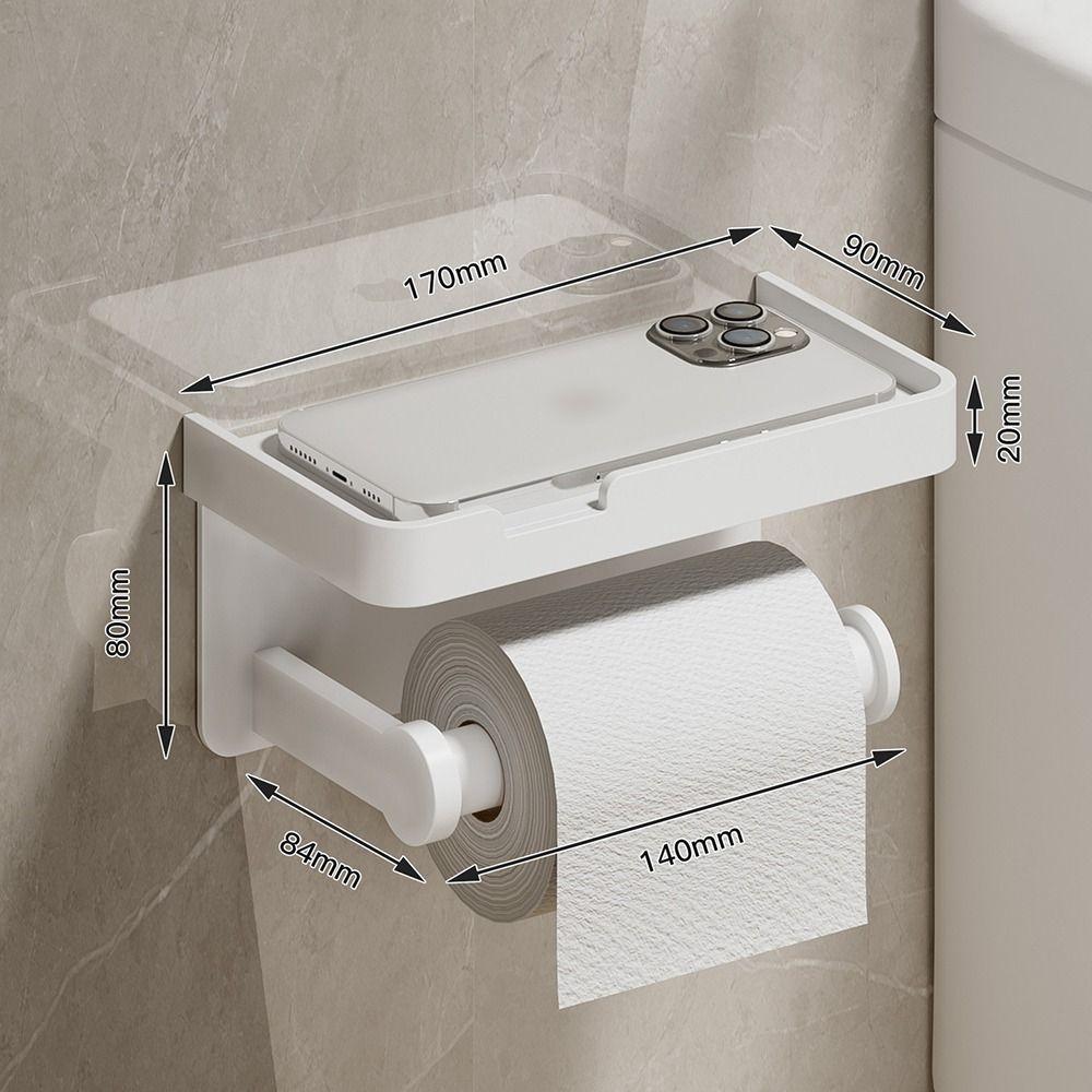 Rostfreier Toilettenpapierhalter Wandmontage Doppelrollenhalter Moderner Taschentuchhalter Badezimmer