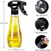 LMETJMA New Oil Sprayer 240ML Glass Olive Oil Sprayer Bottle with Rotatable Nozzle Oil Spritzer Oil Mister for Air Fryer JT164