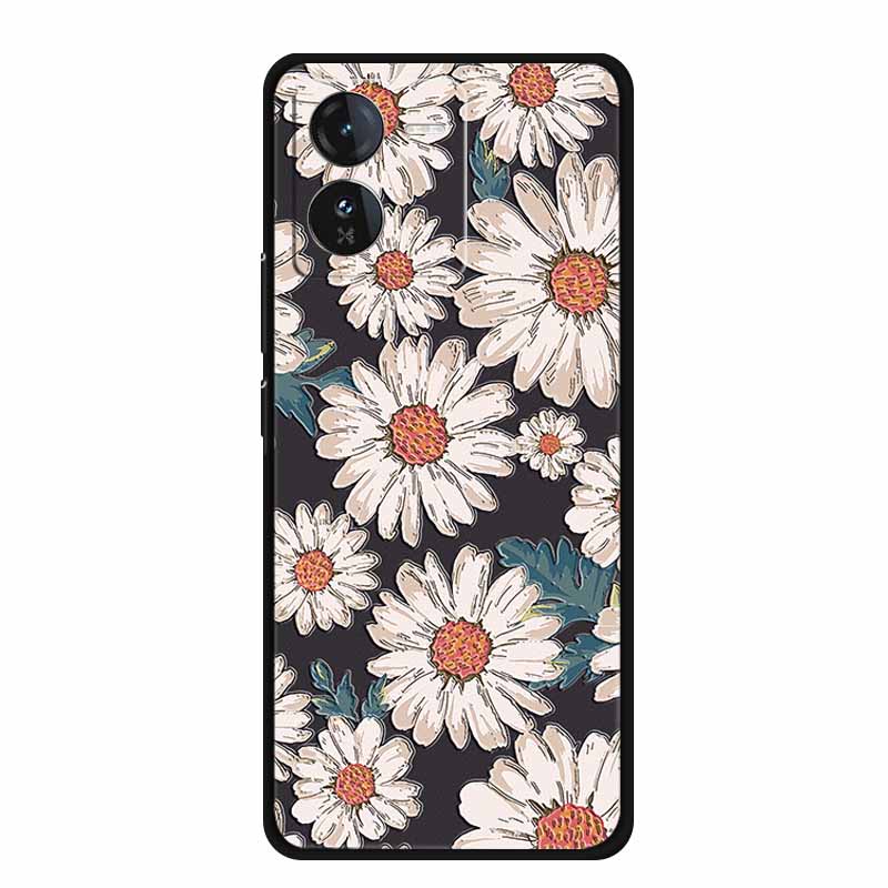 3D Emboss Case For Vivo iQOO Z9 x Phone Case Shockproof Black Silicone Soft Back Cover For Vivo iQOO Z9x Y37 Pro Case Z 9 x Capa