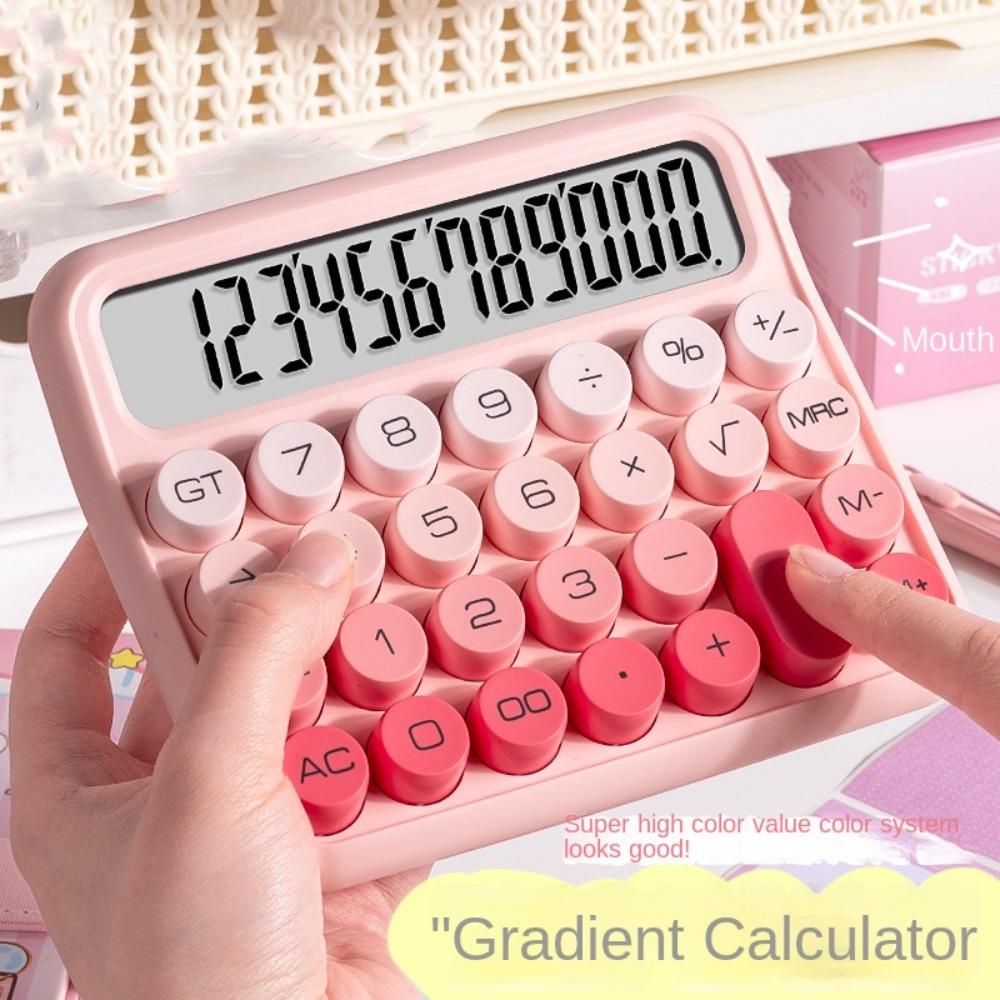 Mechanical Buttons Retro Typewriter Calculator Kawaii Vintage Typewriter Calculator  Children Gift