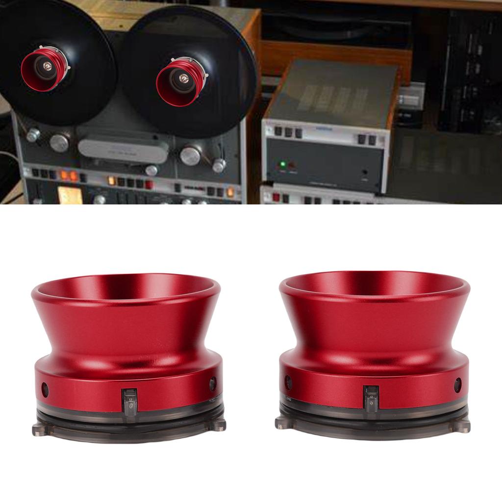 1 Pair NAB Hub Adapters Aluminum Alloy 1Celsius4 10 Inch Opener Nab Adapters Professional Loading Device with Lock for Reel To Reel Tape Rec