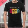 Classic Vintage Born in 1974 Retro 70s Style Birthday Year Tshirt Men Women Unisex T Shirt Streetwear Comfort Summer Cotton Tee