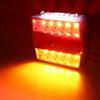 2x 12V Waterproof Rear Light 16 LED Car Truck Taillight Rear Brake Light Signal Indicator Marker for Camper Trailer Lorry Bus