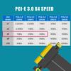 GLOTRENDS 180mm PCIe 3.0 X4 Riser Cable - for M.2, WiFi, Firewire, USB, Sound Cards and More