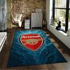 Arsenal Logo Designed Floor Mat, Suitable As a Non-slip Mat for the Living Room or Bedroom Sofa