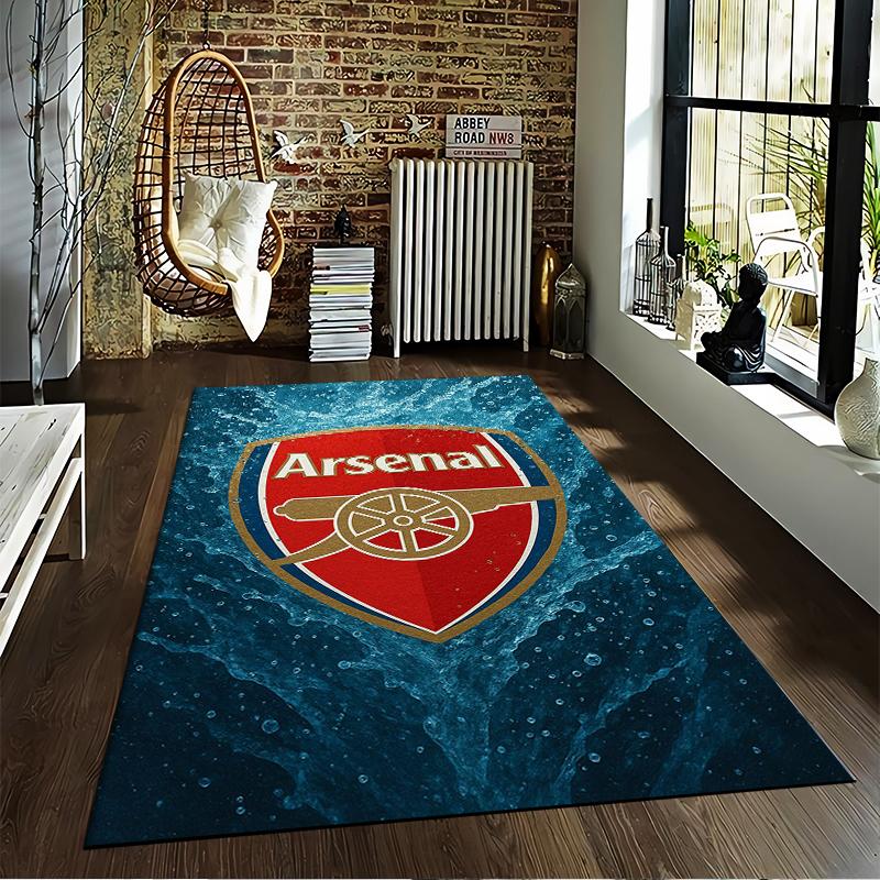 Arsenal Logo Designed Floor Mat, Suitable As a Non-slip Mat for the Living Room or Bedroom Sofa