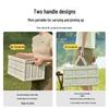 Jingdong JZ 48L Outdoor Foldable Storage Box with Wooden Lid