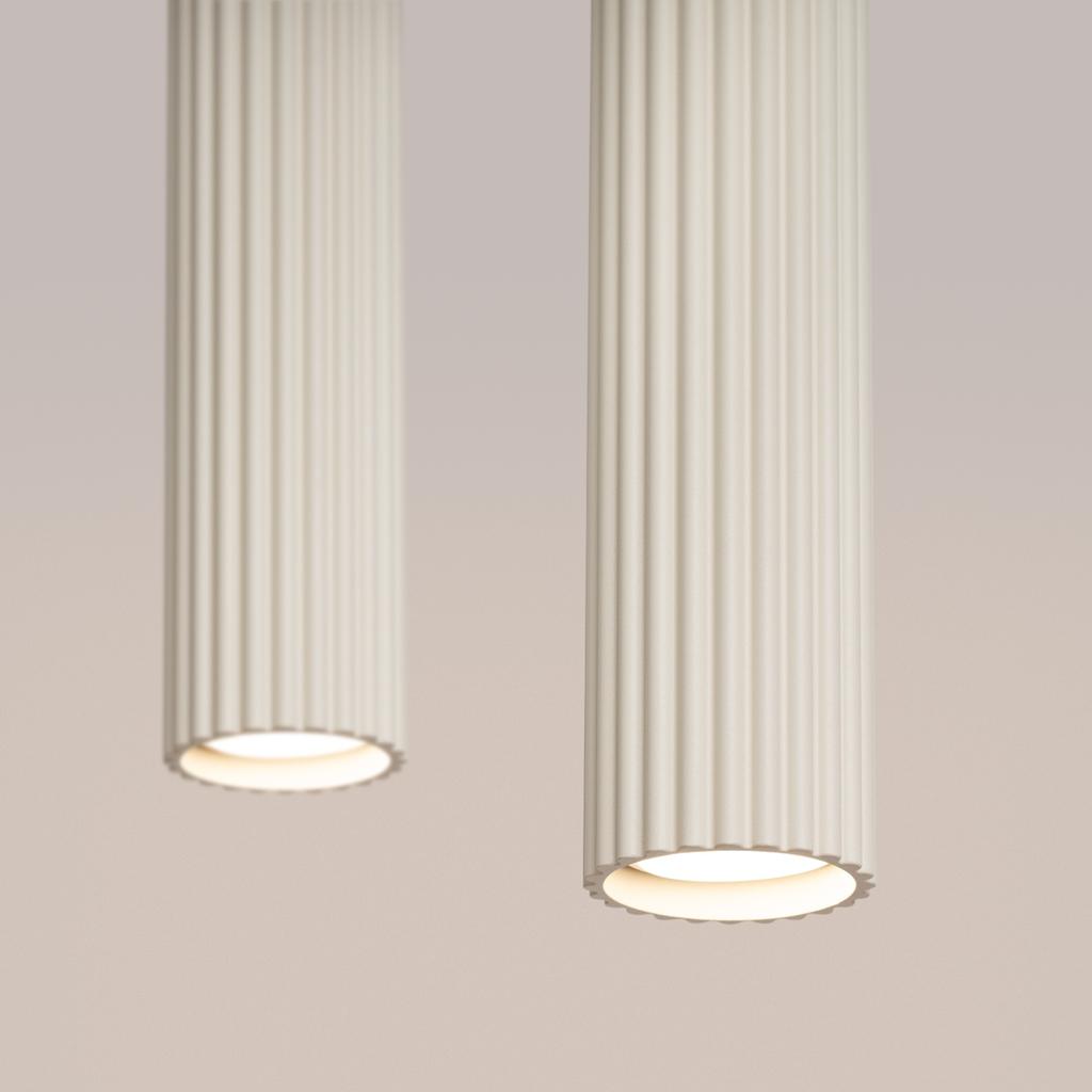 Carbon 2 beige pendant lamp